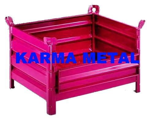Karma Metal - Çelik Palet - Katlanabilir  Sevkiyat Kasası Sepeti - Sac Kasa - Tel Kasa
