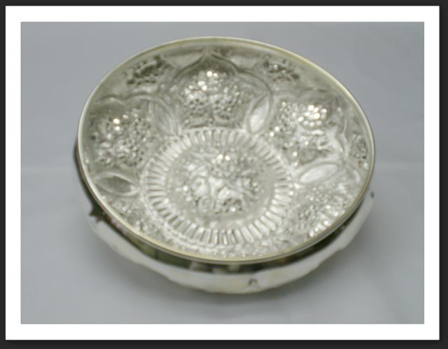 Silver Plated Turkish Bath Bowls, Handicrafts Figures
