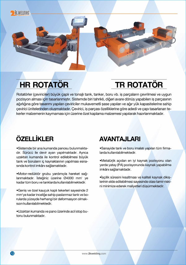 Tank Çevirici Rotator