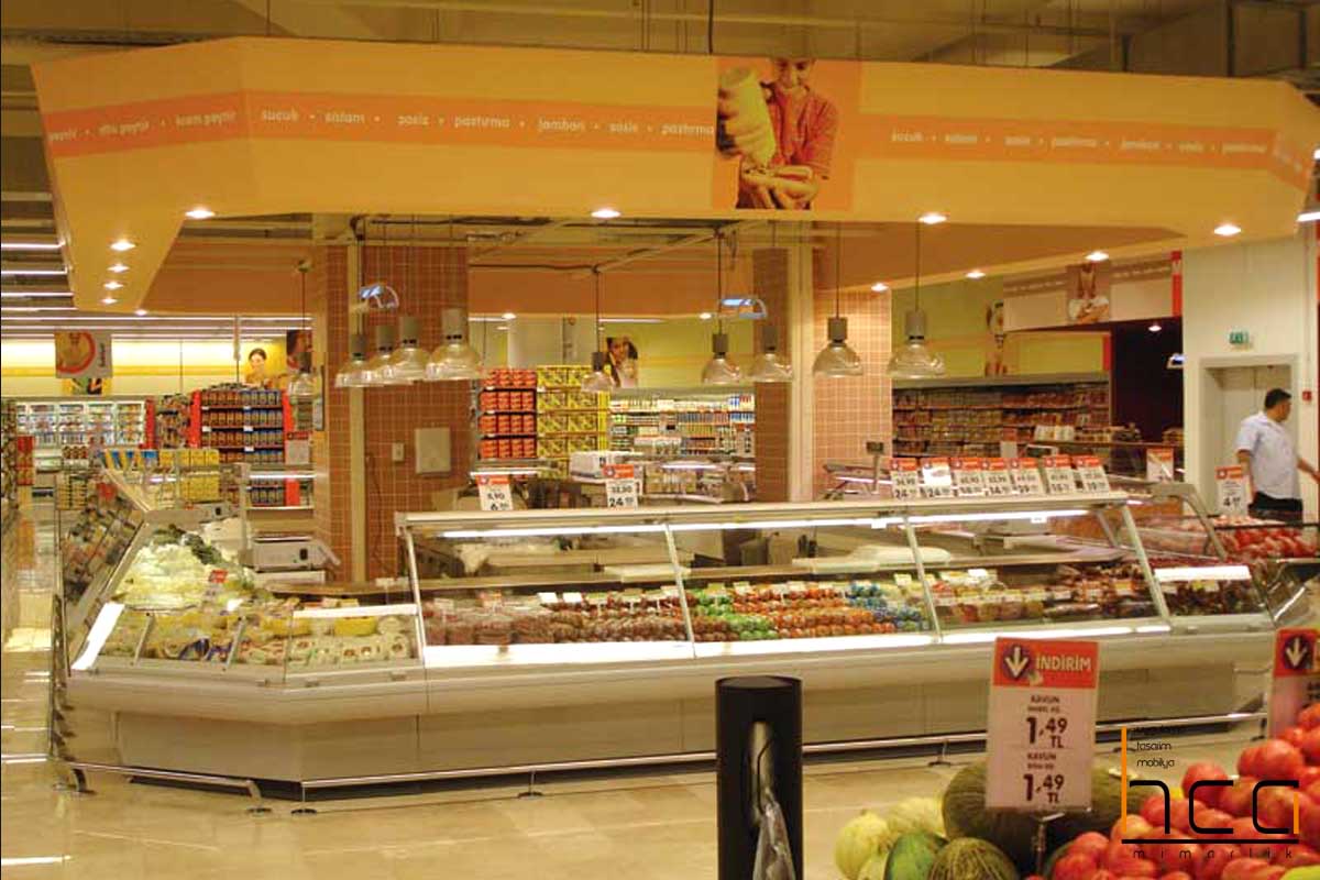 Süpermarket Tasarım Dekorasyon Ve Uygulama
