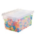 PLASTIC TRANSPARENT CRATE